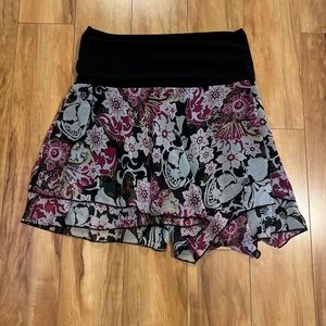 Wet Seal High Low Floral Skirt S/M